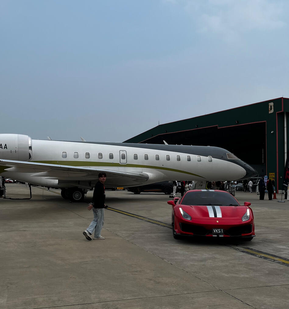 Ferrari x Private Jet - Lifedrivecollective